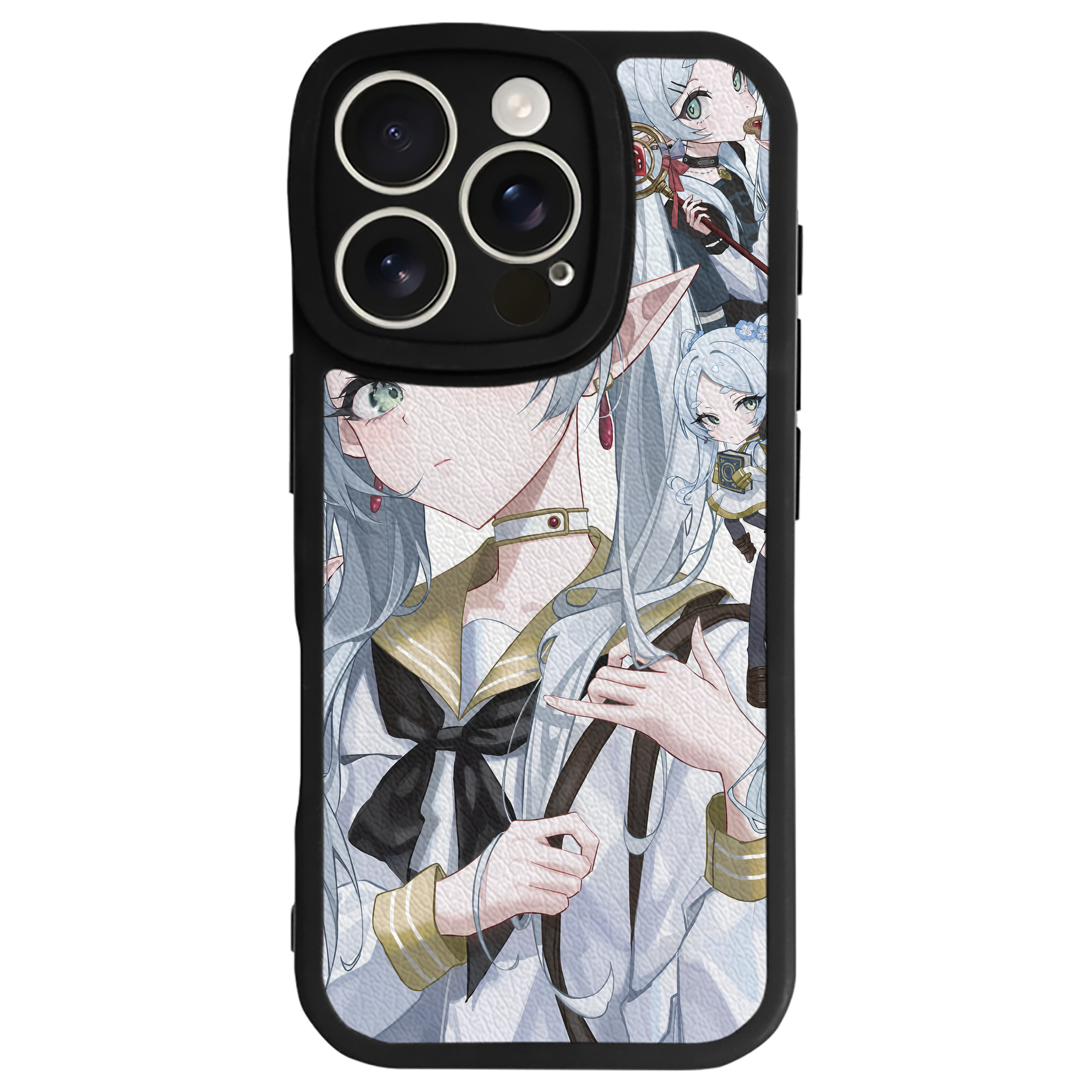（画像用） 葬送のフリーレン Frieren 【iPhone 16シリーズ対応】シリコンスマホケース（レザー調） 材質：シリコン